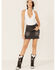 Image #1 - Wishlist Women's Released Hem Denim Mini Skirt, Grey, hi-res
