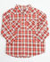 Image #1 - Wrangler Toddler Boys' Plaid Print Long Sleeve Snap Western Shirt, Red, hi-res