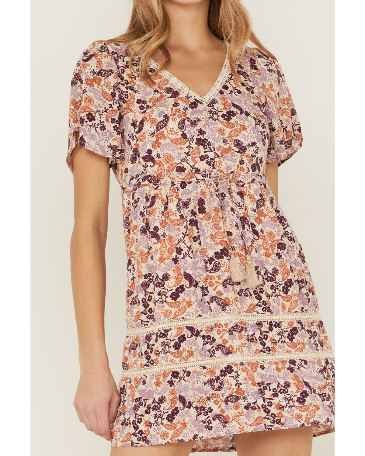 Image #4 - Idyllwind Women's Blossom Court Floral Mini Dress, Lavender, hi-res