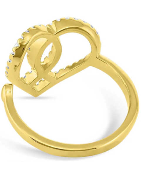 Image #2 - Montana Silversmiths Women's Connected Faith Heart Ring, Silver, hi-res