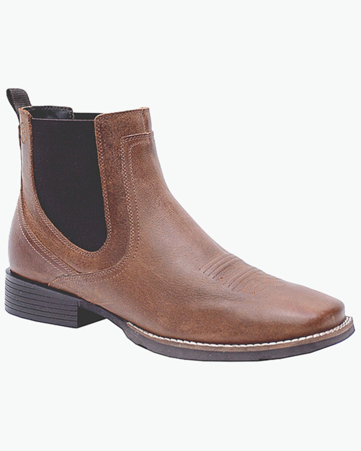 Roper Men's Magnum Chelsea Ankle Boots - Broad Square Toe, Tan, hi-res