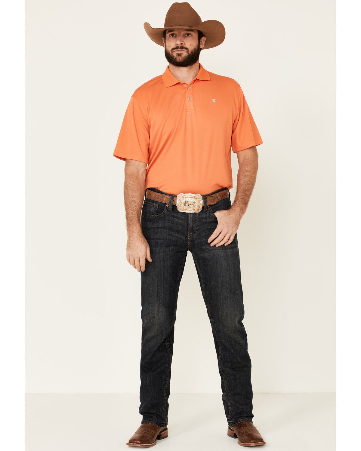 Ariat Men's Orange Solid Tek Short 