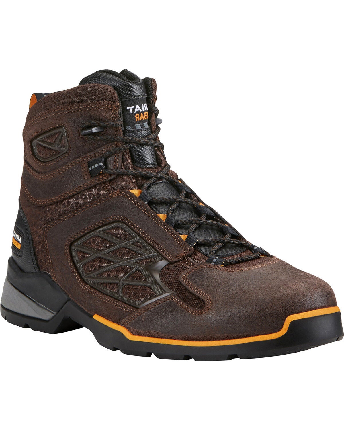 Ariat Men's Rebar 6" Flex Work Boots - Composite Toe, Chocolate, hi-res