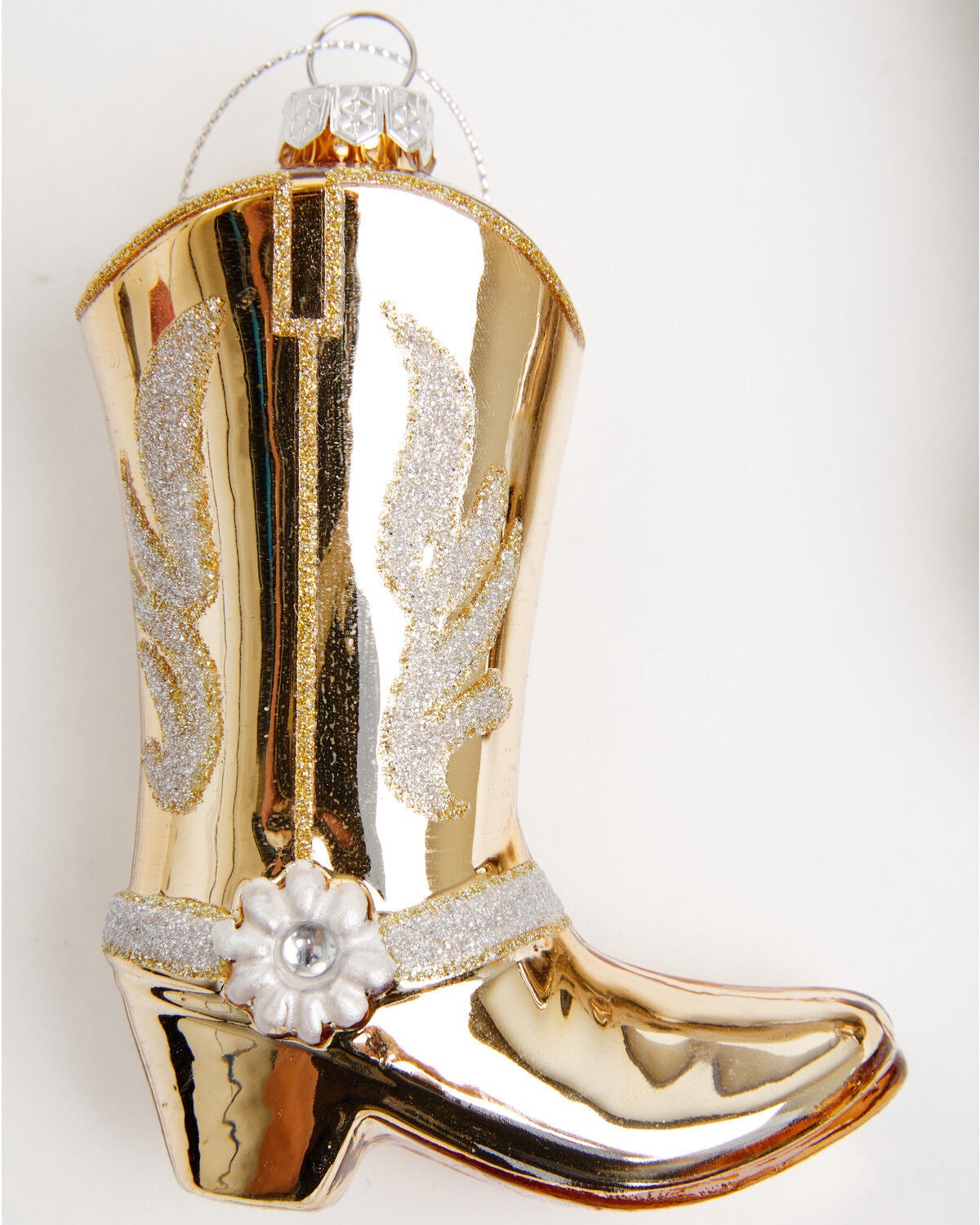 Image #4 - Boot Barn Cowboy Boots Glass Christmas Ornament Set - 4 Piece, Natural, hi-res