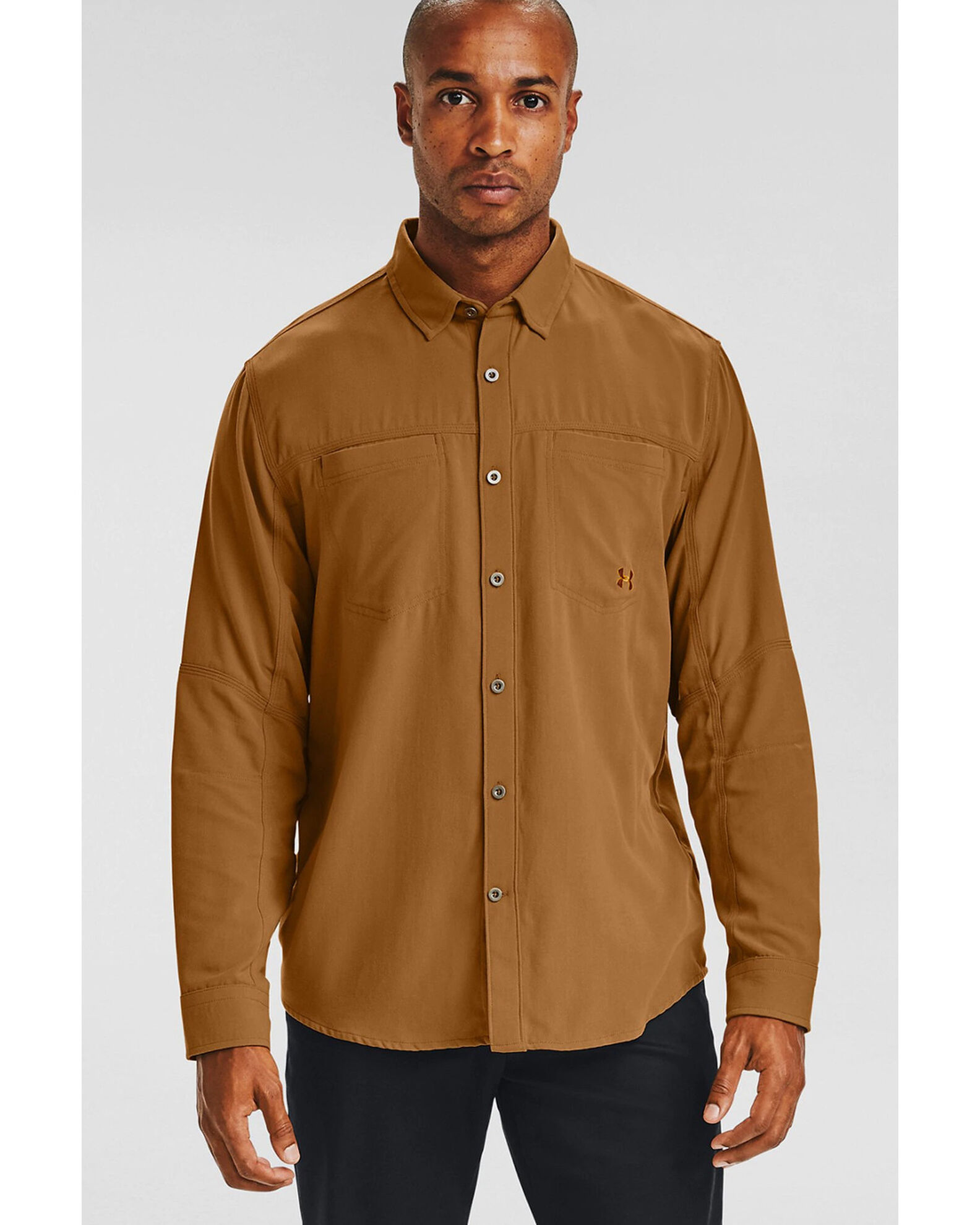 Under armour button down shop long sleeve