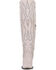 Image #4 - Dan Post Women's Loverfly Tall Western Boots - Snip Toe, White, hi-res