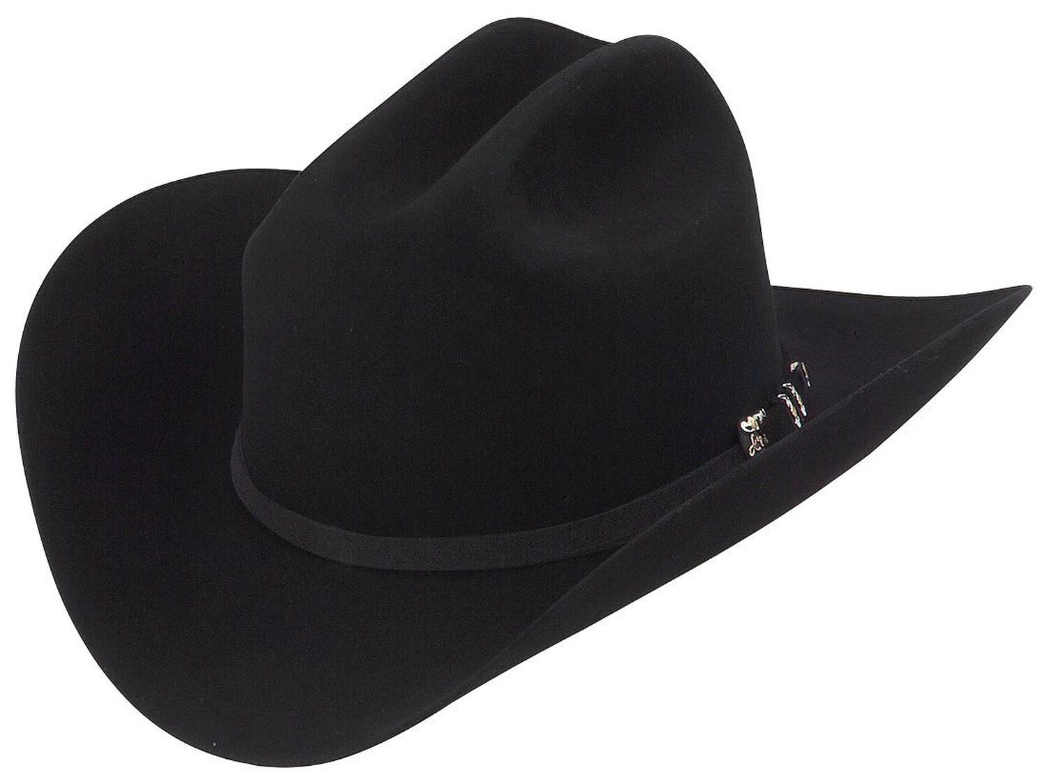 Image #1 - Larry Mahan Jerarca 10X Felt Cowboy Hat, Black, hi-res