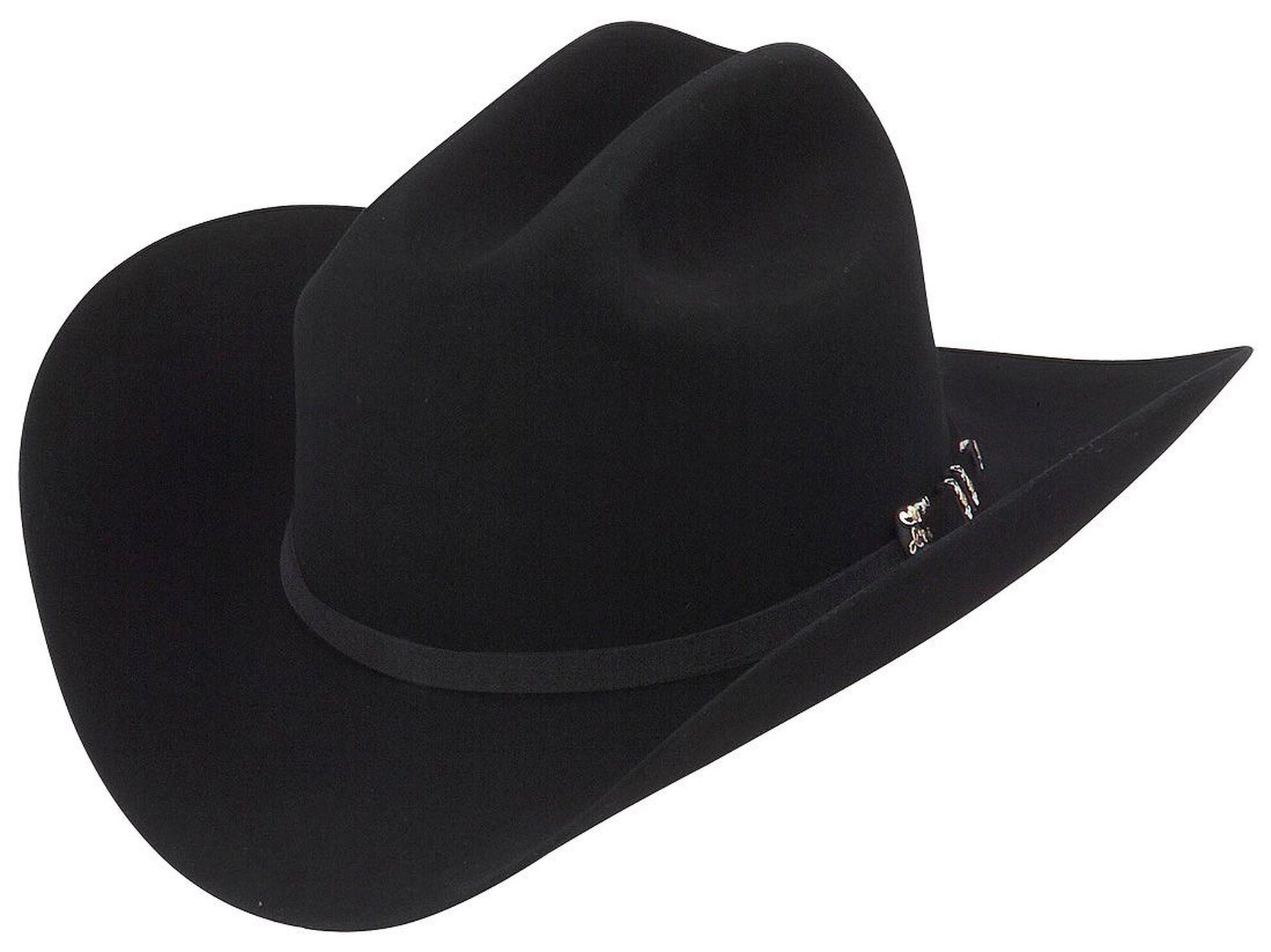 Image #1 - Larry Mahan Jerarca 10X Felt Cowboy Hat, Black, hi-res