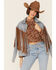Image #4 - Lush Women's Brown Floral High Neck Long Sleeve Blouse , Brown, hi-res