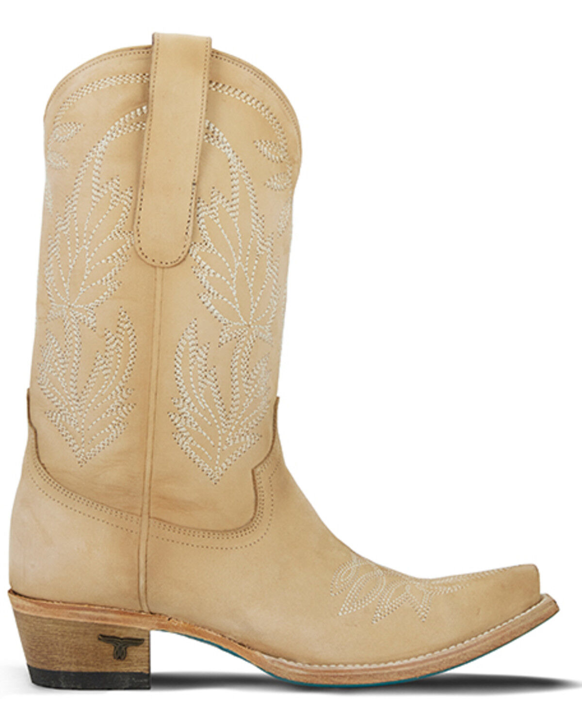 Image #2 - Lane Women's Sandaga Midi Western Boots - Snip Toe, Ivory, hi-res
