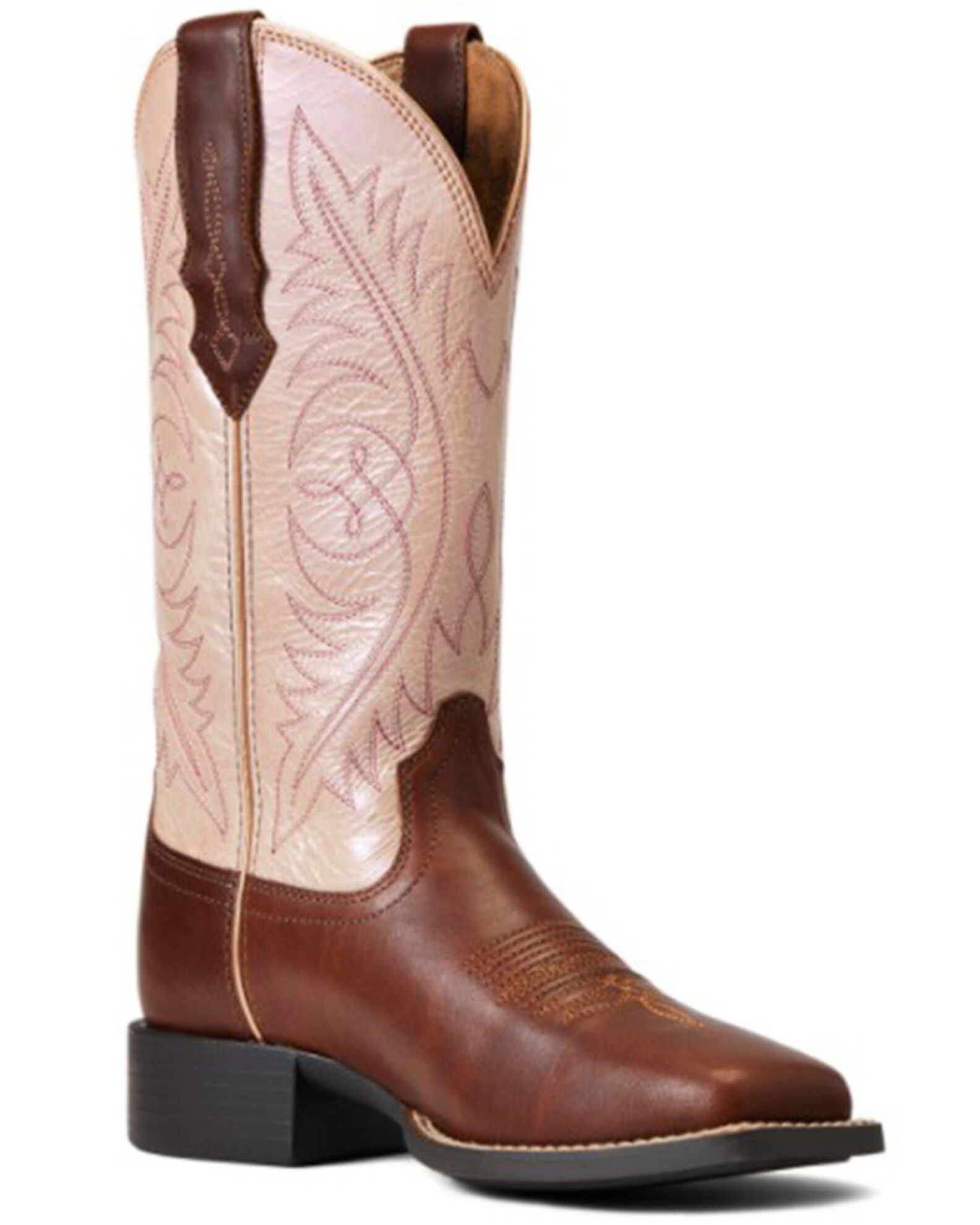 Ariat Women s Round Up Stretch Full Grain Leather Western Boot