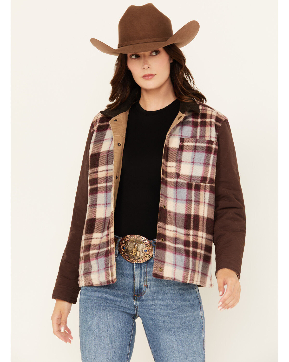 Image #2 - Shyanne Women's Reversible Twill Jacket, Tan, hi-res