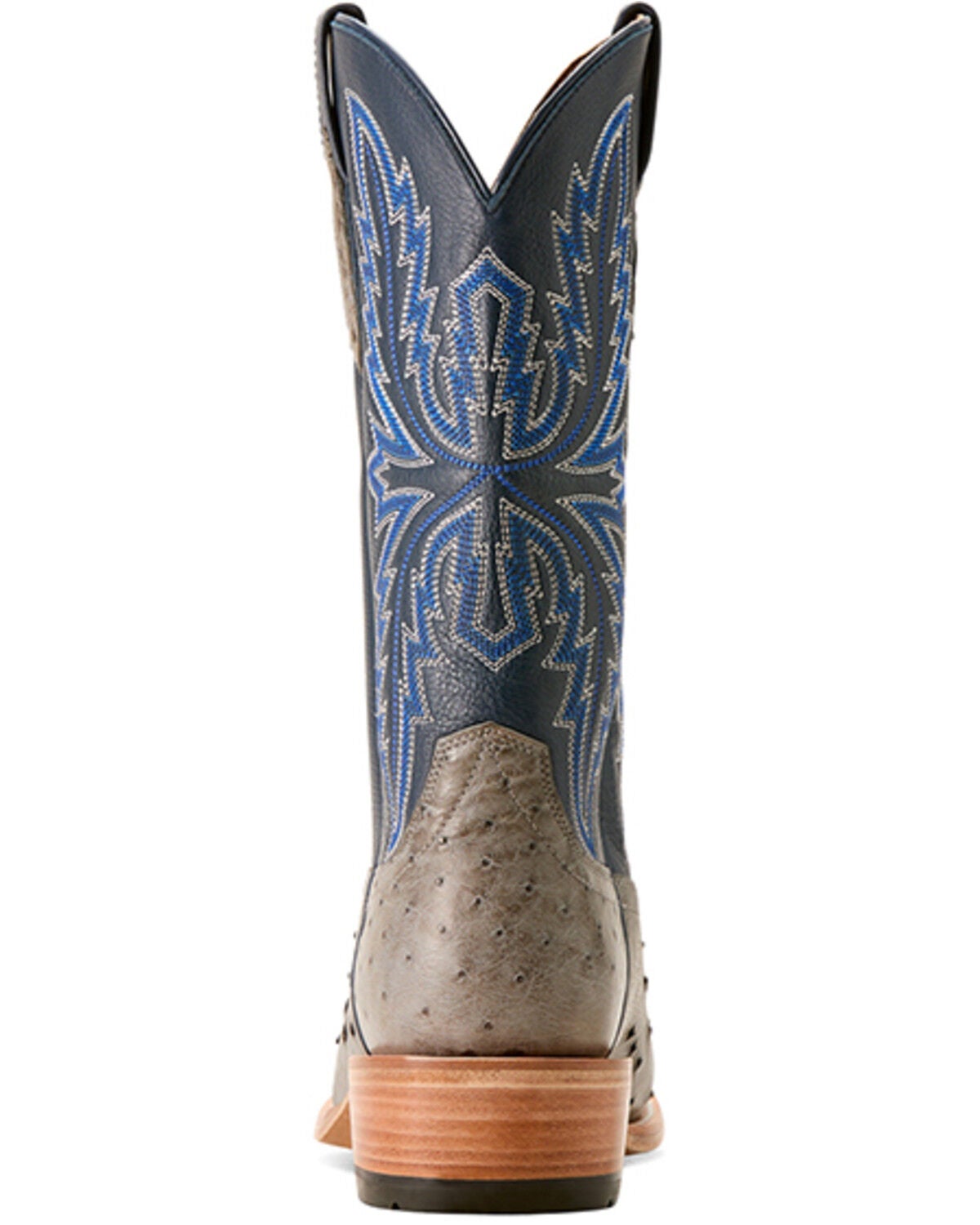 Image #3 - Ariat Men's Futurity Relentless Exotic Ostrich Western Boots - Square Toe, Grey, hi-res