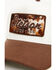 Image #2 - Stetson Boys' Hairon Hide Logo Patch Ball Cap, Cream/brown, hi-res