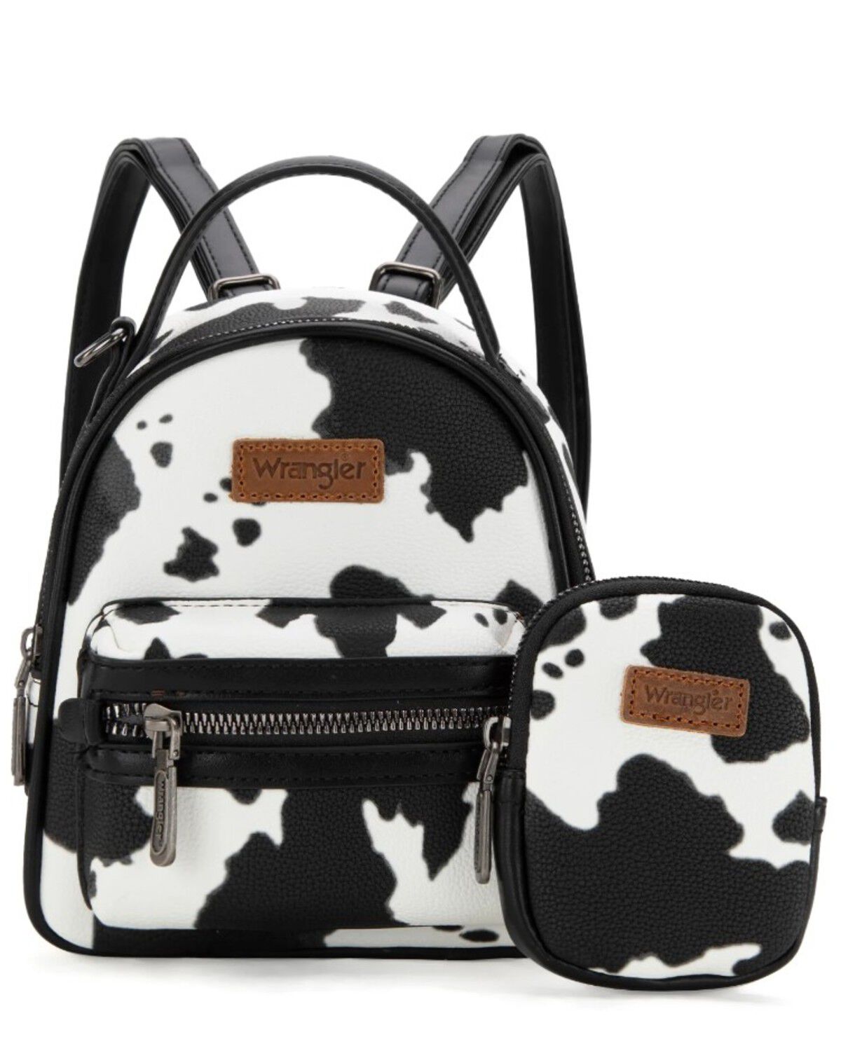 Image #2 - Wrangler Women's Cow Print Mini Backpack, Black, hi-res