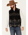 Image #2 - Cripple Creek Men's Black Navajo Blanket Wool Melton Vest , , hi-res