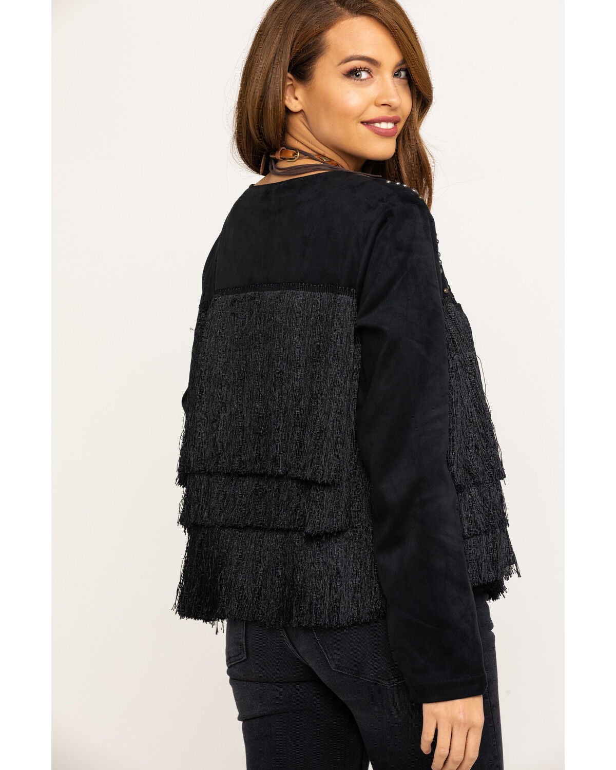Image #2 - Ariat Women's Fringing Jacket, , hi-res