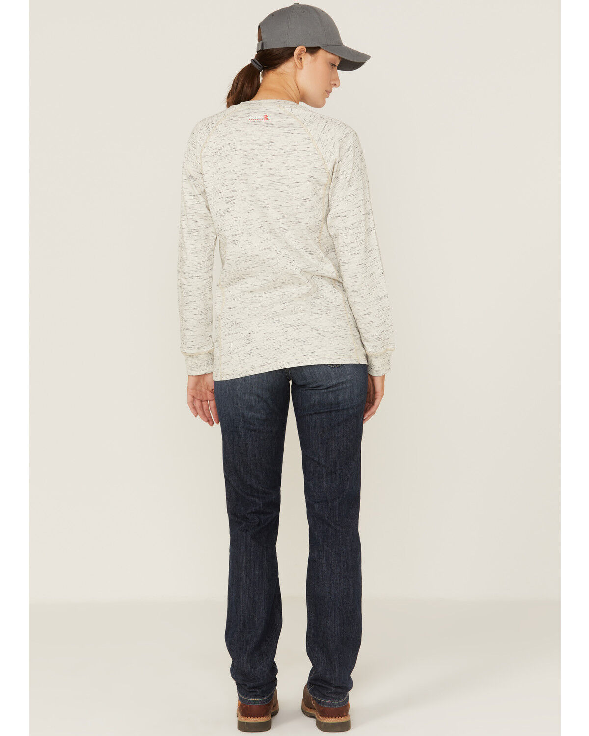 Image #3 - Ariat Women's FR Avelynn Medium Wash DuraLight Stretch Slim Work Jeans, Blue, hi-res