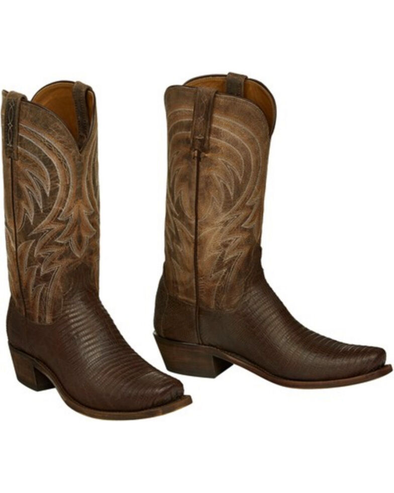 lucchese lizard skin boots