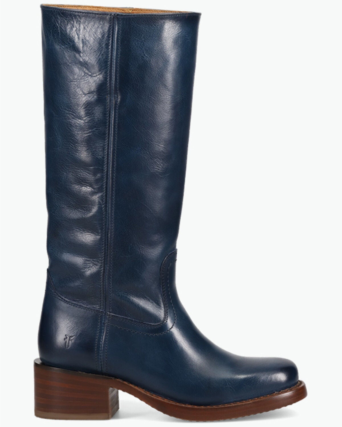 Image #2 - Frye Women's Campus 14L Fashion Boots - Round Toe, Navy, hi-res