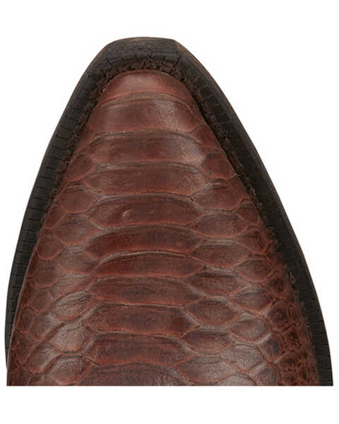 Image #6 - Nocona Women's Carlita Snake Print Western Boots - Snip Toe, Cognac, hi-res