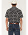 Image #4 - RANK 45&reg; Men's Zig Man Southwestern Print Rodeo Tech 2.0 Short Sleeve Snap Stretch Western Shirt, Black, hi-res