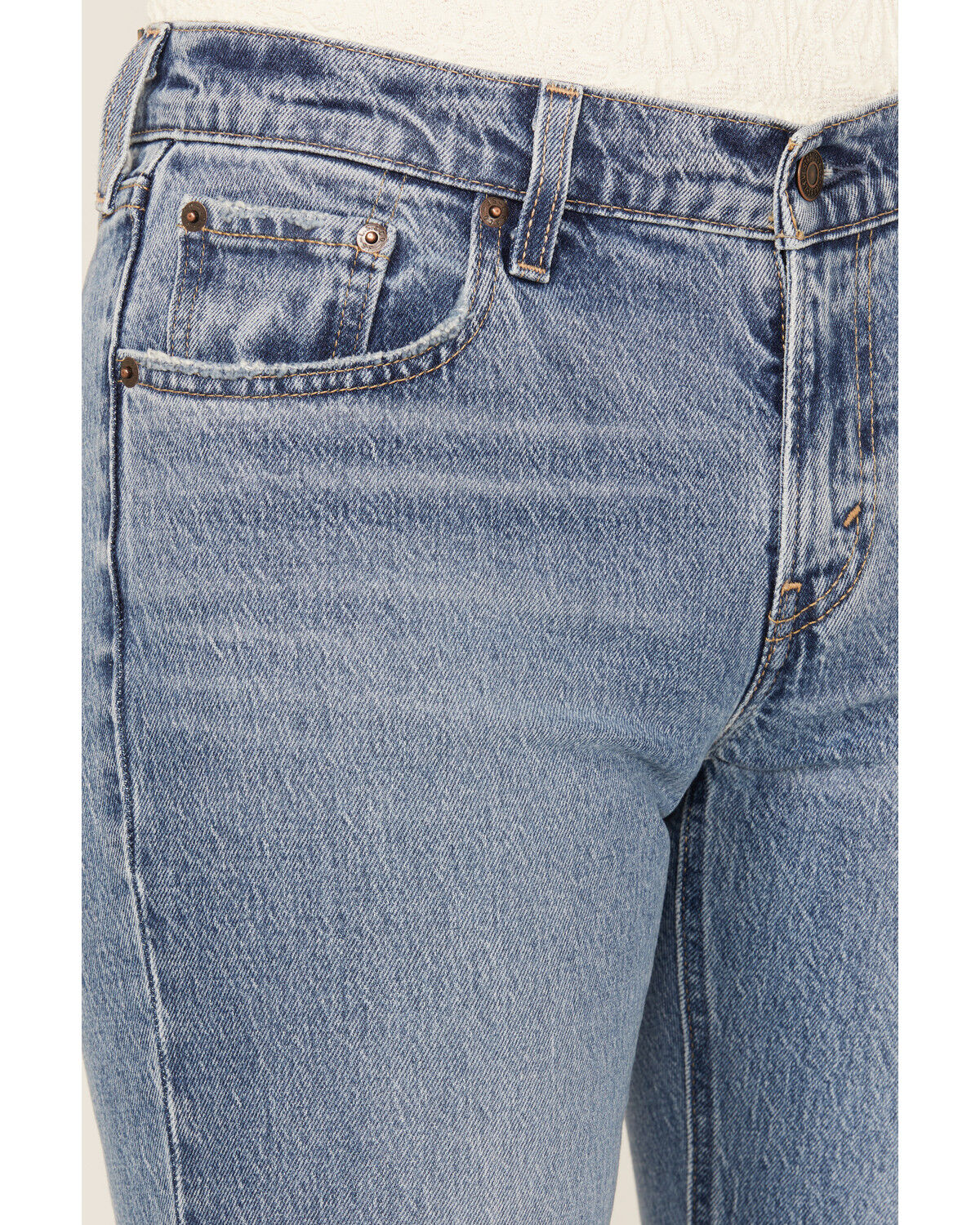 Image #2 - Levi's Women's Medium Wash Middy Ankle Flare Stretch Denim Jeans, Medium Wash, hi-res