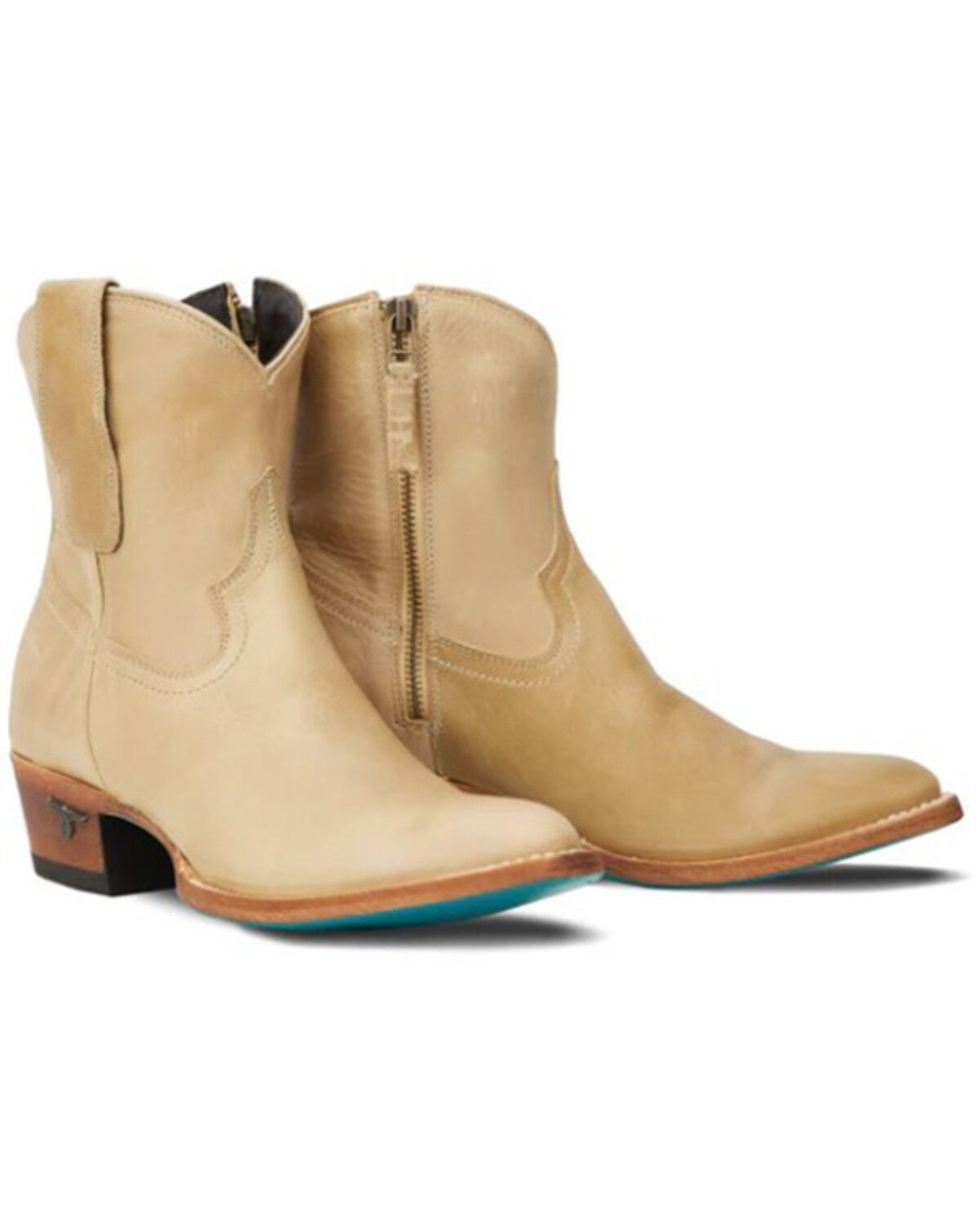 Image #1 - Lane Women's Emma Jane Western Booties - Snip Toe, Brown, hi-res