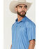 Image #2 - Ariat Men's Charger 2.0 Geo Print Short Sleeve Button-Down Polo Shirt, Blue, hi-res