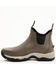 Image #3 - RANK 45® Men's 6.5" Rubber Ankle Boots - Round Toe, Brown, hi-res