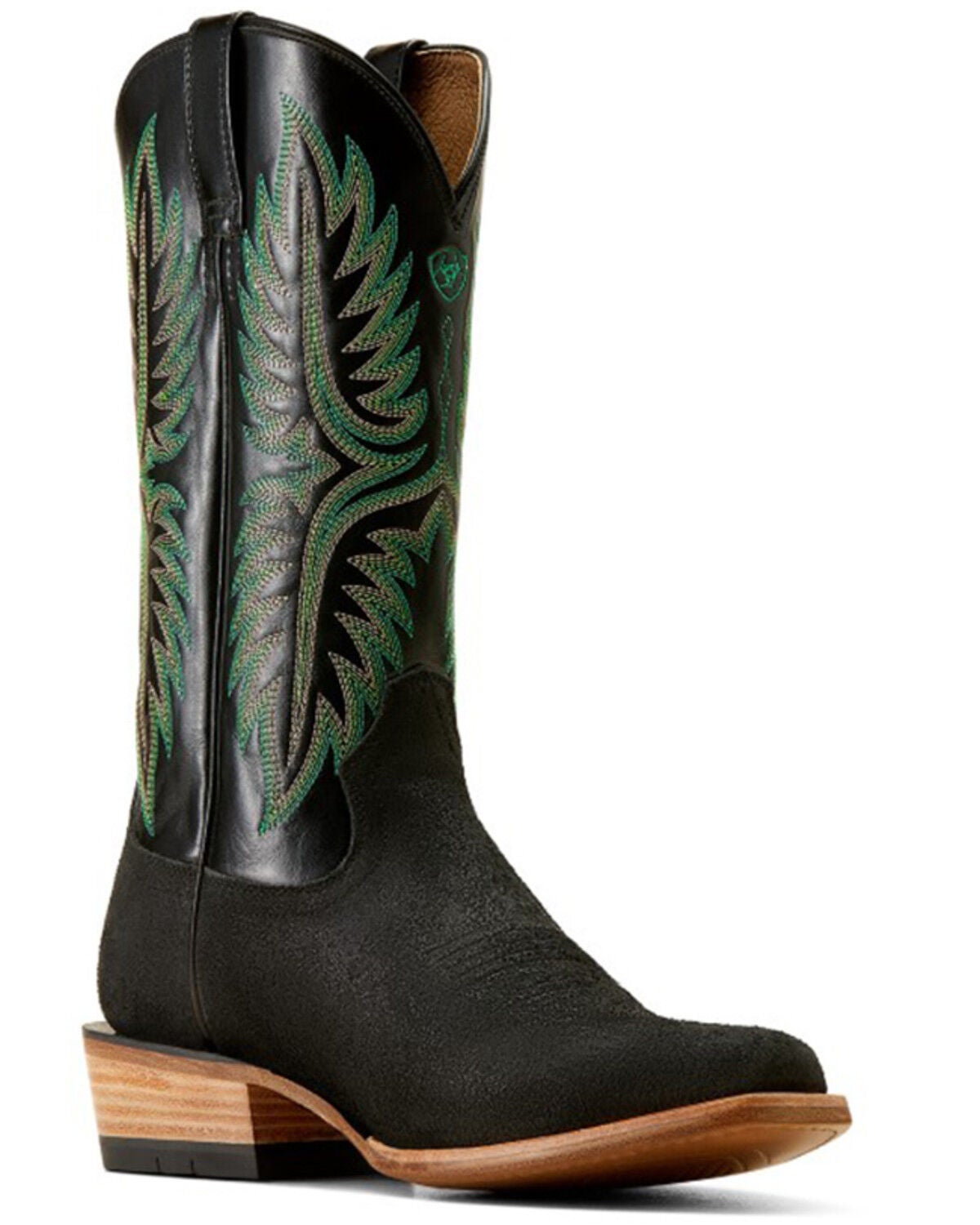 Ariat Men's Futurity Rider Roughout Western Boots - Square Toe, Grey, hi-res