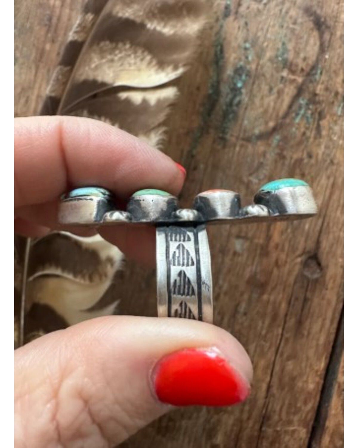 Image #3 - Cinnabar Ranch Co Women's Multistone Statement Ring, Turquoise, hi-res