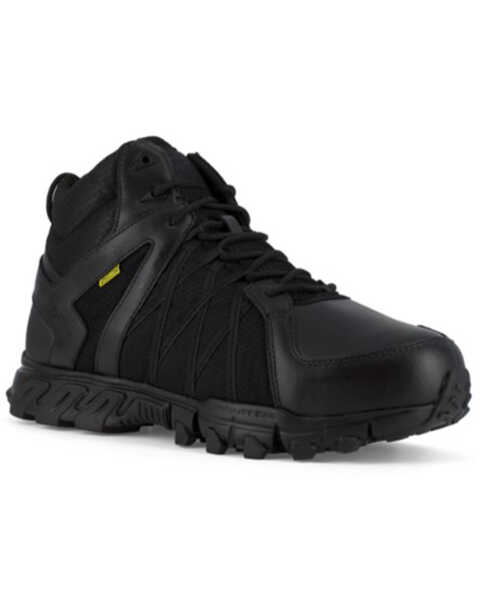 Reebok Women's Trailgrip Waterproof Athletic Hiking Work Boots - Alloy Toe, Black, hi-res