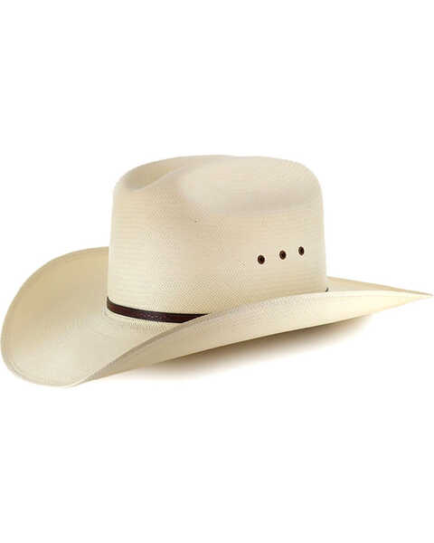 Image #1 - Moonshine Spirit River Bank 8X Straw Cowboy Hat, Natural, hi-res