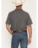 Image #4 - Cody James Men's Buster Plaid Print Short Sleeve Button-Down Stretch Western Shirt, Blue, hi-res