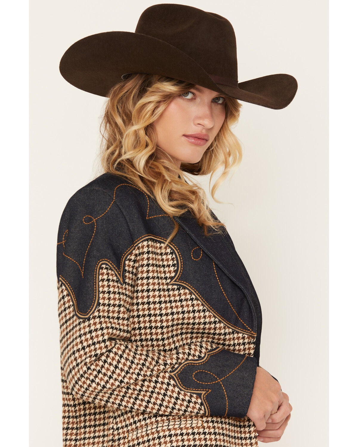 Image #2 - Wrangler Women's Houndstooth Blazer, Multi, hi-res