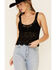 Image #3 - Very J Women's Crochet Sweater Knit Tank Top , , hi-res
