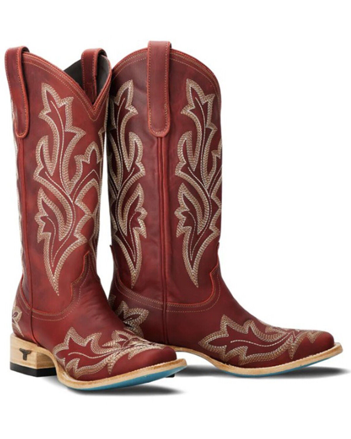 Lane Women's Saratoga Western Boots - Square Toe, Ruby, hi-res