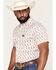 Image #2 - Burlebo Men's Mallard Flying Duck Print Short Sleeve Button-Down Performance Western Shirt, Cream, hi-res