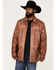 Image #1 - Moonshine Spirit Men's Garment Dye Moto Jacket, Lt Brown, hi-res