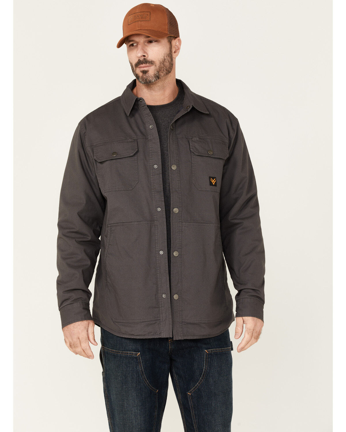 carhartt men's ripstop solid shirt jac