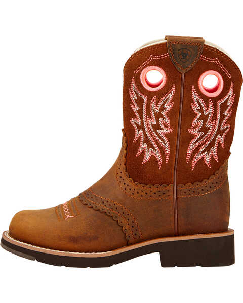 Image #2 - Ariat Girls' Fatbaby Powder Brown Western Boots - Round Toe, Brown, hi-res