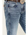 Image #2 - Wrangler Retro Men's Medium Wash Applewood Slim Straight Stretch Denim Jeans - Tall, Medium Wash, hi-res