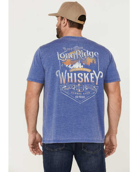Image #4 - Flag & Anthem Men's Long Ridge Whiskey Burnout Graphic T-Shirt , Medium Blue, hi-res