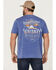 Image #4 - Flag & Anthem Men's Long Ridge Whiskey Burnout Graphic T-Shirt , Medium Blue, hi-res