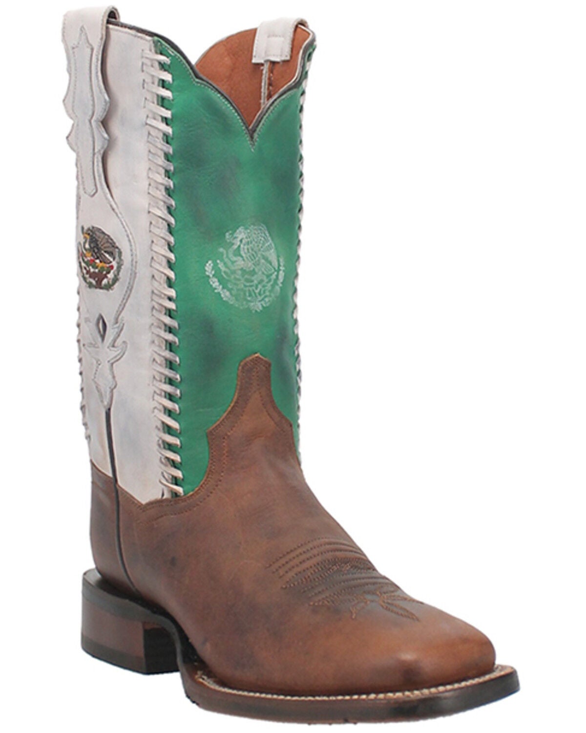 Dan Post Women's Bandera Western Boots - Broad Square Toe, Tan, hi-res