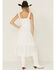 Image #4 - Yura Women's Solid Sleeveless Midi Dress, White, hi-res
