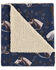 Image #2 - HiEnd Accents Saratoga Teddy Backed Throw Blanket, Navy, hi-res