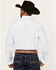 Image #4 - Wrangler X Cody Johnson Men's Striped Print Long Sleeve Button-Down Western Shirt, Blue, hi-res
