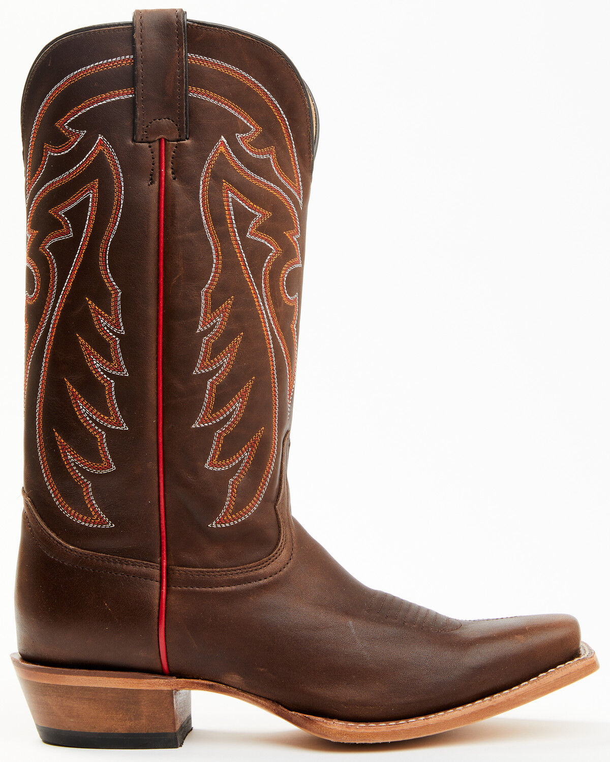 Image #2 - Justin Men's Brindle Western Boots - Square Toe, Brown, hi-res